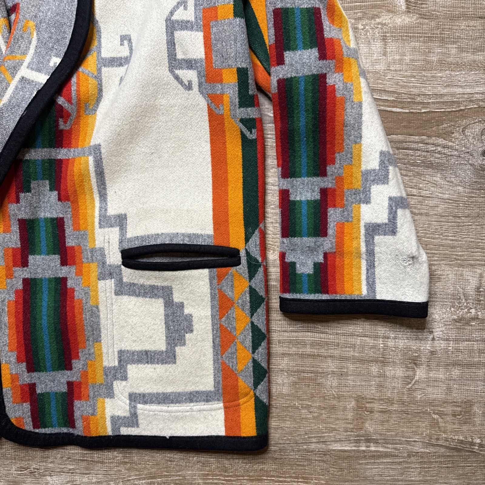 Pendleton Style Wool Blank reversible Women’s Bla… - image 3