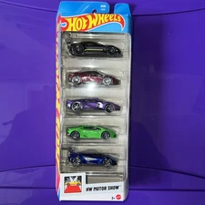 2025 Hot Wheels HW Motor Show 5-Pack Ferrari Aston Ford Lamborghini Lotus