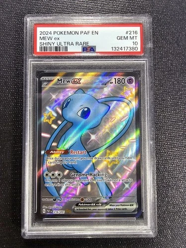 2024 POKEMON PAF EN-PALDEAN FATES SHINY ULTRA RARE #216 MEW EX PSA 10