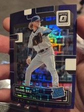 Shane Baz 2022 Donruss Optic Rated Rookie FOTL Purple Pandora Prizm /99 RC Tampa
