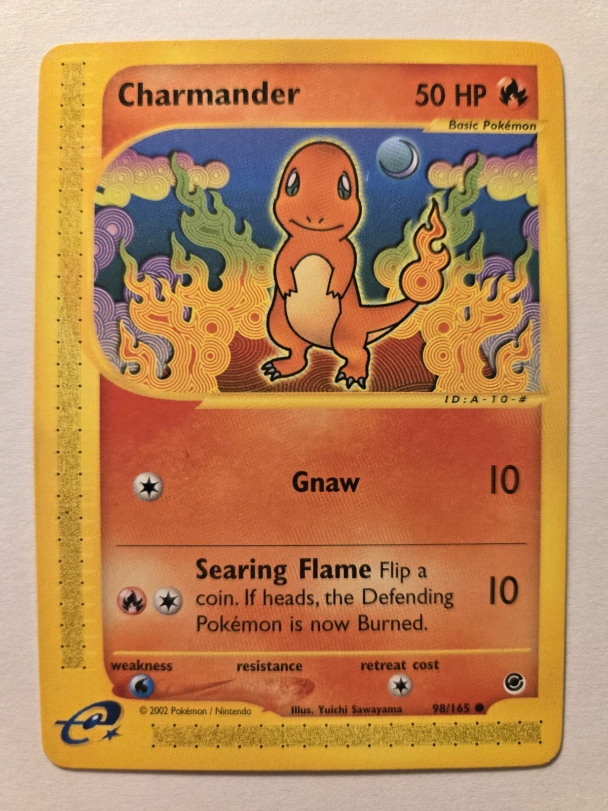 Pokemon Charmander Card 98/165 Expedition Base Set Regular Common Non-Holo 2002