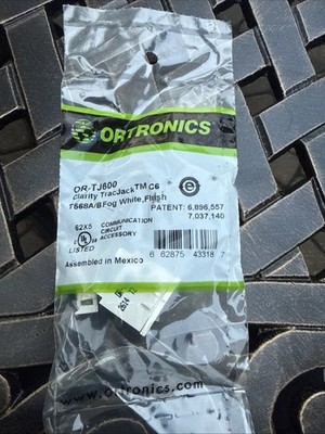 (18) LOT-Clarity TracJack Cat6 TJ600 T568A/B OR-TJ600 Ortronics - Fog White