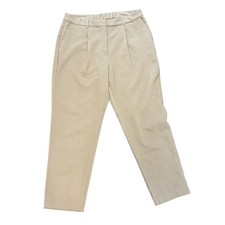 Old Navy Taylor Straight Trouser Extra High-Rise Khaki Tan Pleated Pants XL