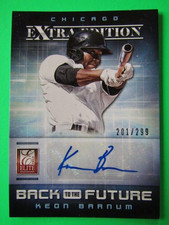 2013 Elite Back To The Future Keon Barnum Autograph /299 White Sox F0218