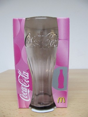 McDonald`s Coca-Cola Glas 2007 - pink - limited edition - neu mit OVP