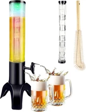 1.5 Litter Mimosa Tower Tabletop Beer Dispenser with Ice Tube for Bars & Parties