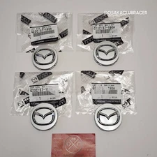 Genuine OEM 05-08 Mazda 3 Wheel Center Cap Set Of 4 SILVER G22C-37-190A New