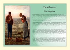 A4 Art Print:  "Desiderata" prayer by Max Ehrmann with "The Angelus" portrait