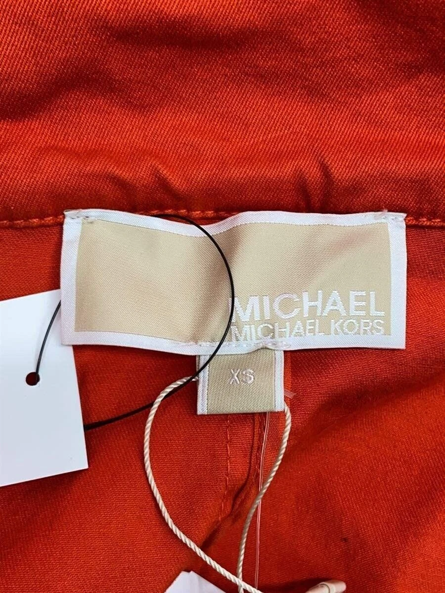 CAPPOTTO FELPA CON CAPPUCCIO MICHAEL KORS ALTRO LOGO CATENA XS COTONE ARANCIONE MS320AZ3X6