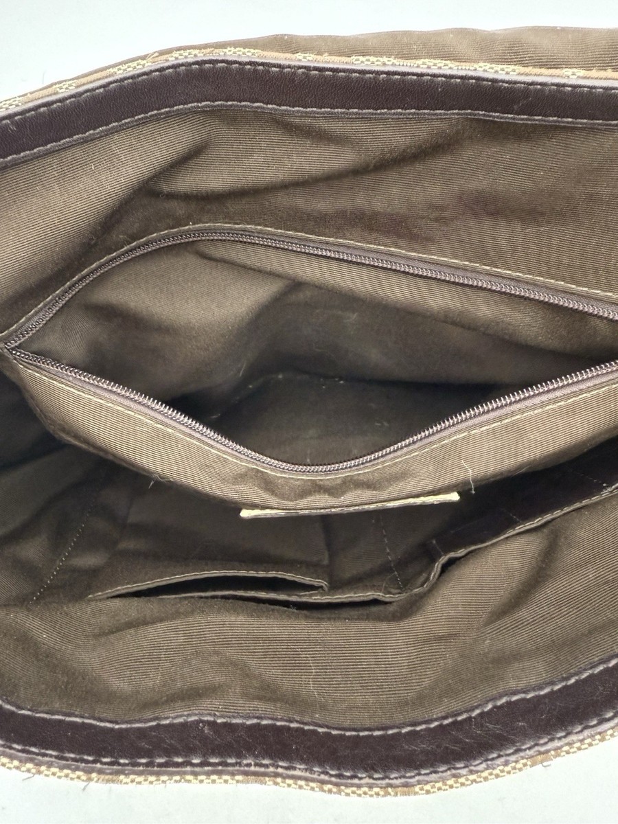バッグ COACH Messenger Bag F70293 Coach Signature Messenger Bag Large Satchel Beige Canvas