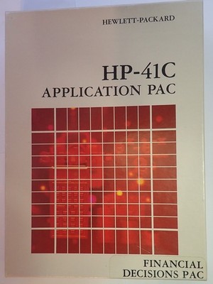HP-41C Application Pac Financial Decisions 00041-15004 for HP-41 Calculators