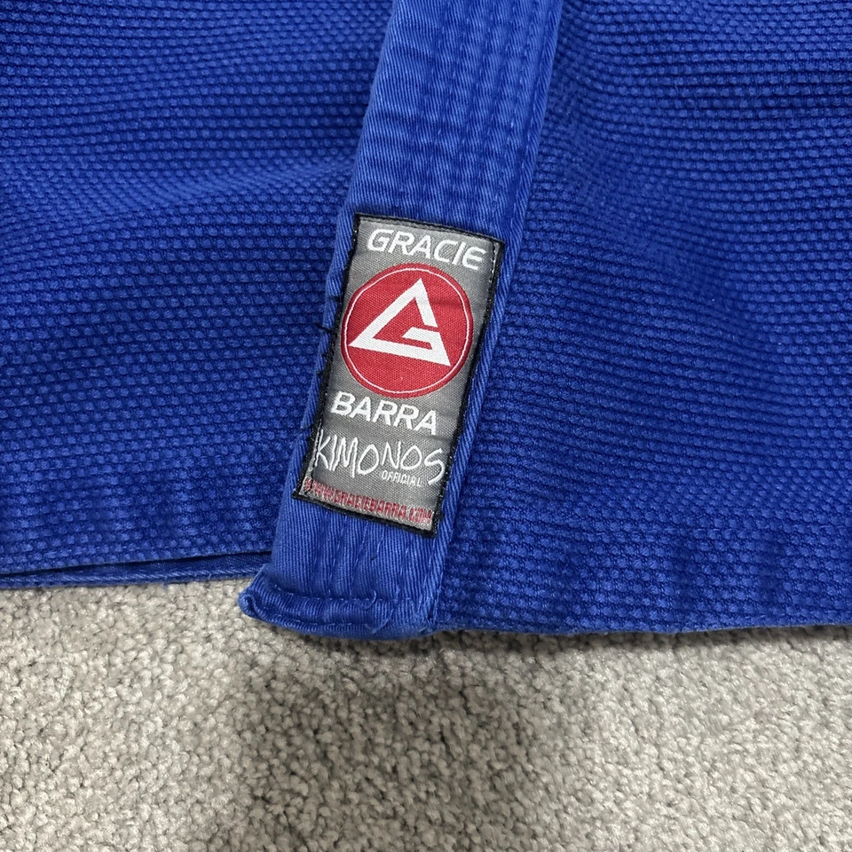 Gracie Barra Equine Storm Blue Gi A3 Jujitsu Unisex Adulto Foto 2 de 4