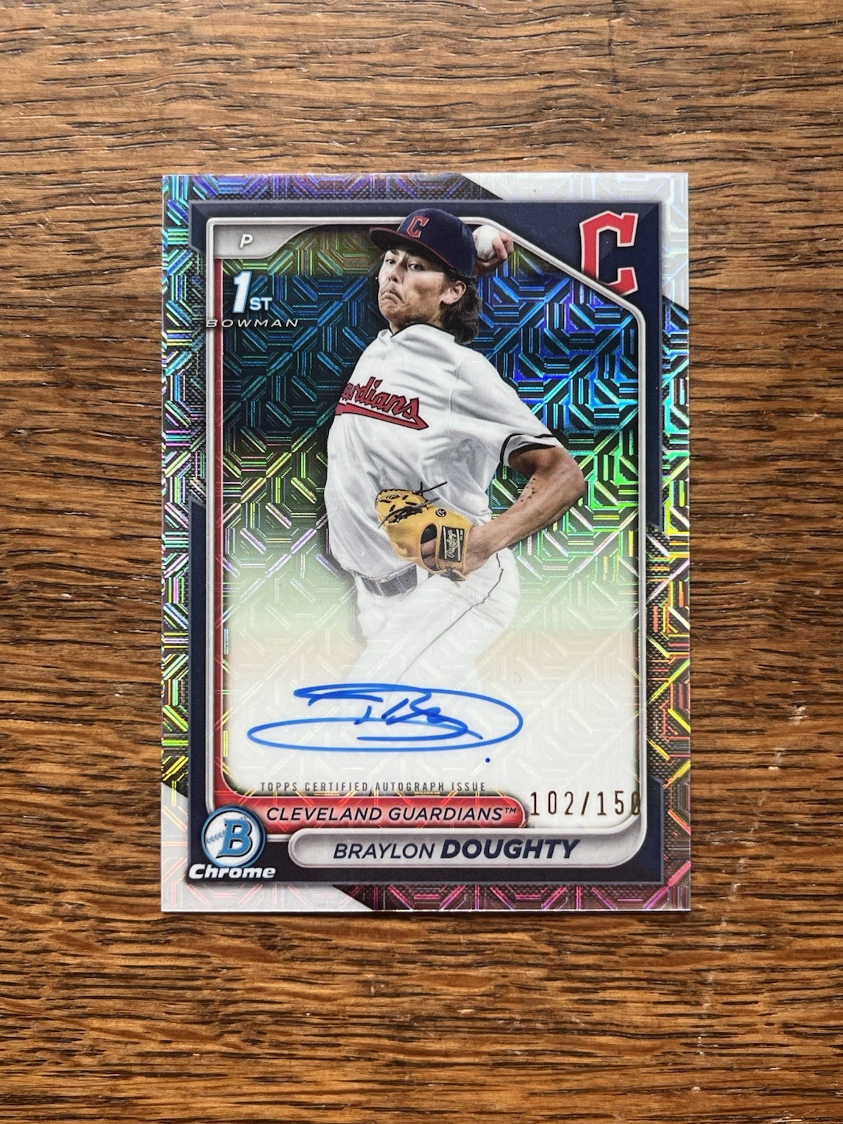 2024 Bowman Draft Chrome Braylon Doughty HTA Choice Refractor Auto /150 #CPA-BD