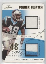 2004 Flair Gold Die-Cut Jersey/Patch 13/25 Stephen Davis #PSD-SD Dual Patch k4s