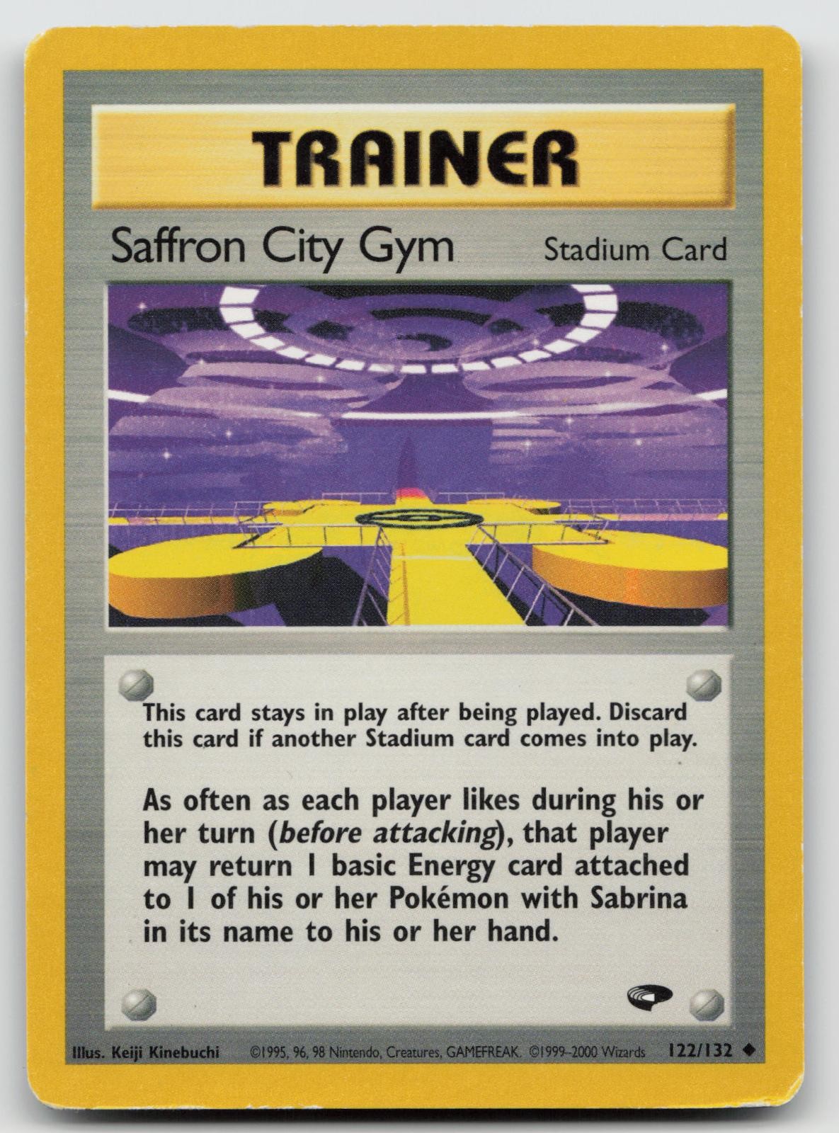 Saffron City Gym 122/132 Unlimited Gym Challenge Pokemon MP E49