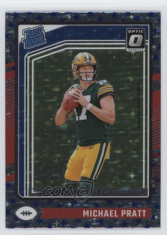 2024 Panini Donruss Optic Rated Rookie Stars Prizm Michael Pratt #280 16zl