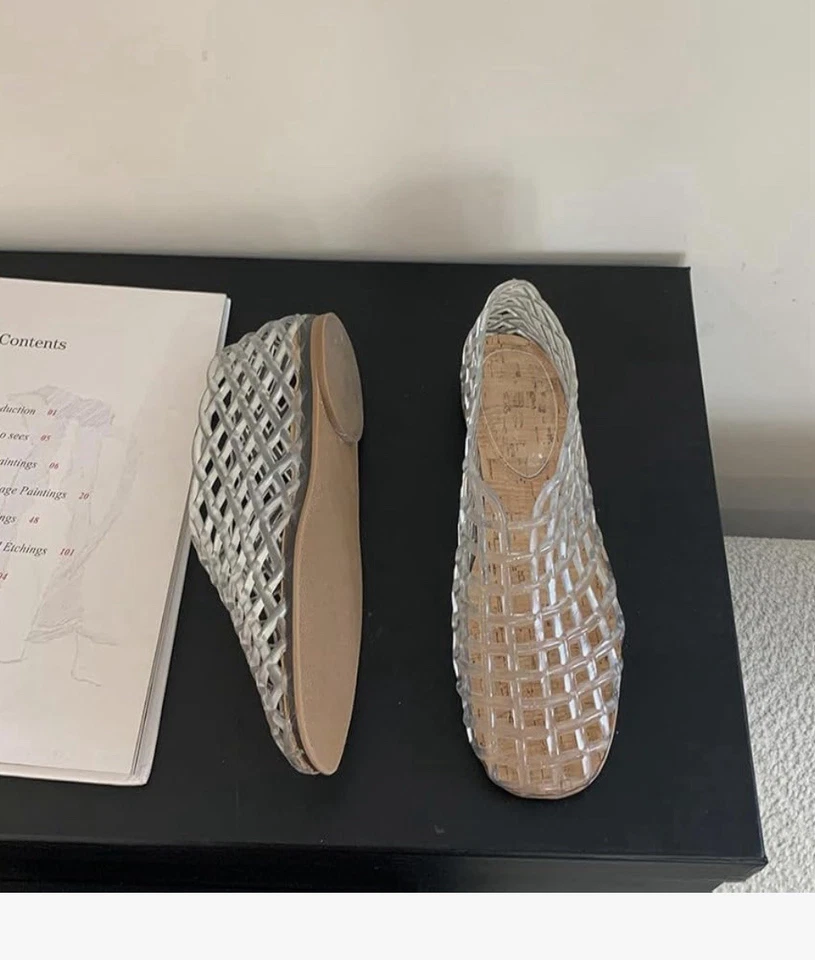 Nuevo - Pisos de ballet de malla de gelatina para mujer (EU 41 / US 10) Foto 4 de 4