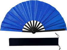 Grande Ventaglio Pieghevole Glitterato Vintage Clack Portatile Ventilatore Da Ba