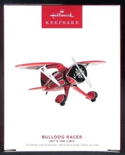 2023 Hallmark Sky's the Limit Bulldog Racer Keepsake Ornament 27th in Series