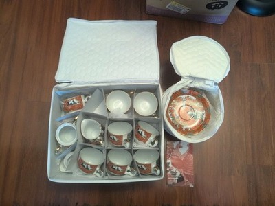 19 PIECES Gorgeous Vintage Japanese Arita Imari Peacock Porcelain China NEW 