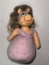 Miss Piggy Fisher-Price 1979 A Jim Henson Muppet Doll Bean Plush Purple VINTAGE