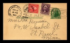 DR JIM STAMPS US POSTAL CARD LOS ANGELES ARCADE ANNEX CANCEL MULTI FRANKED