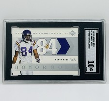 2002 Upper Deck Honor Roll UC-RM Randy Moss Up And Coming Jersey SGC 10 Vikings