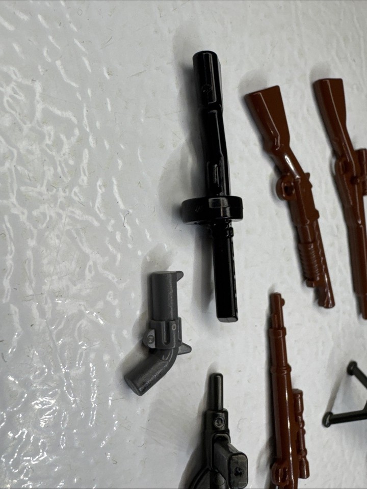 WW2 Custom Minifig Weapons Lot 7 for LEGO MG42 Kar98k Sniper PPSh ...