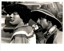 LD419 1984 Original Jeep Hunter Photo RELIGIOUS ZEALOT PREACHING STREET PREACHER