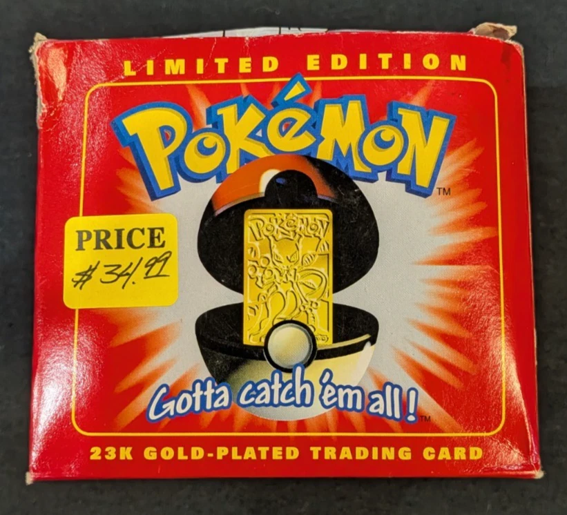 Burger King 23k Gold Pokémon Pokeball Individual Trading Cards for