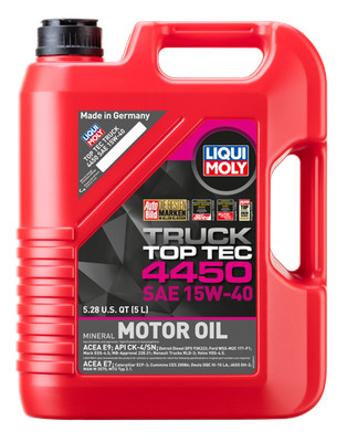 LIQUI MOLY Top Tec Truck 4450 15W40 Diesel Engine Oil Low SAPS Heavy Duty
