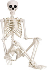 5.4 Ft Halloween Skeleton - Life Size Human Skeleton with Full Body Posable Join