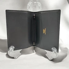 HERMÈS Agenda Planner Business Notebook Cover PM Black Leather Unisex Luxury