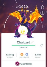 Pokemon Gigantamax Go - Shiny Charizard  Registered