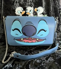 Image of Loungefly Disney Stitch And Ducklings Handbag, Shoulder Strap / Crossbody BNWT