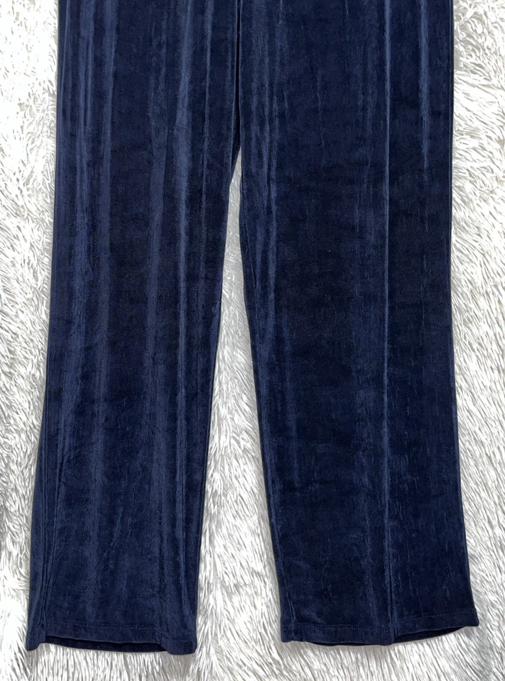 Pantalones CITIKNITS Slinky Azul Tejido Talla L 12/14 Elastizados Cintura Elástica Pierna Recta Foto 4 de 4