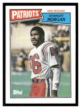 1987 Topps #101 Stanley Morgan New England Patriots Football Card 34024