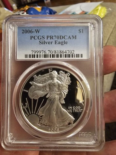 2006-W American Silver Eagle ASE Proof PCGS PR70 DCAM