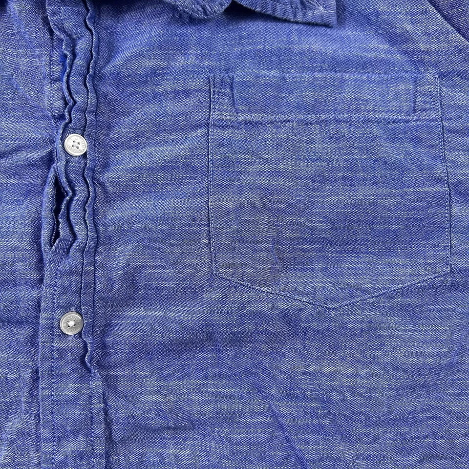 Camisa informal azul manga corta con botones XXL St. John's Bay para hombre Foto 3 de 4