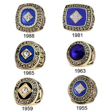 1988/ 1981/ 1955/ 1959/1965 LosAngeles Dodgers Ring MLB Ring SIze 11