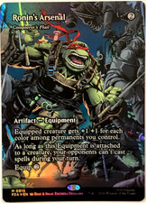 MTG Ronin's Arsenal - Conqueror's Flail (Borderless Foil) TMNT Bonus Sheet 15 NM