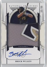2024 National Treasures Prospect Material Signatures 35/99 Brock Wilken Auto 7xr