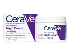 Cerave Skin Renewing NIGHT CREAM PEPTIDE COMPLEX Hyaluronic Acid ~ 1.7 oz