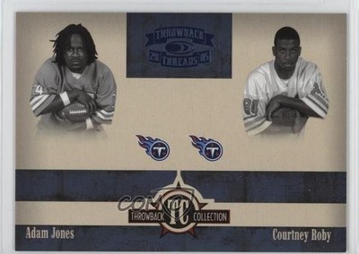 2005 Donruss Throwback Threads Collection Adam Jones Courtney Roby Rookie RC 3g6