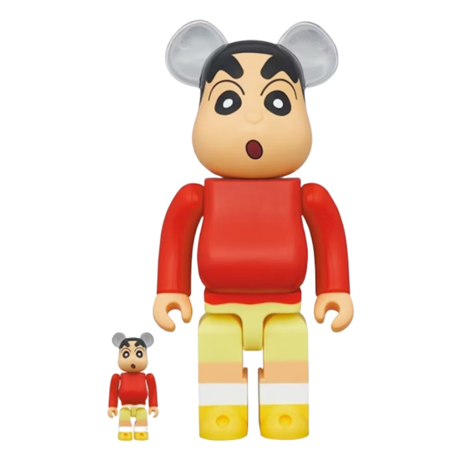 Bearbrick Crayon Shin-chan 100% & 400% Set Medicom Toy Be@rbrick Figure
