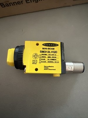Banner SM312LVQD Mini-beam Photoelectric Sensor 10-30 VDC