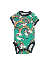 Lazy One Girls Green Short Sleeve Bodysuit 6 Months