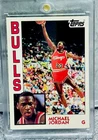 Michael Jordan ROOKIE CARD TOPPS ARCHIVES ORIGINAL AUTHENTIC BULLS JERSEY #23