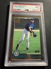 2001 Topps GOLD Ichiro Suzuki #726 HOF RC /2001 Mariners Rookie PSA 9 MINT