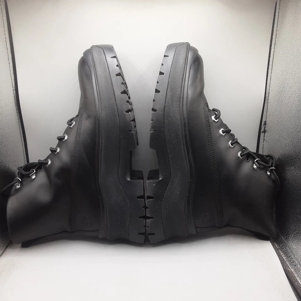 Timberland Roxie Lane Botas de Cuero con Cordones para Mujer 9M Cuero Negro Foto 4 de 4